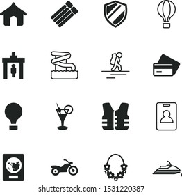 vacancy vector icon set such as: tourism, motor, swim, backpack, hawaii, pupil, speed, inflatable, education, jacket, tourist, watersport, motorbike, human, plastic, debit, shield, rider, watersports