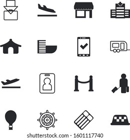vacancy vector icon set such as: airline, carry, kiosk, commercial, allowance, balloon, bright, shop, activity, commerce, jet, fence, cross, desk, ocean, freedom, arrivals, avatar, department, marine