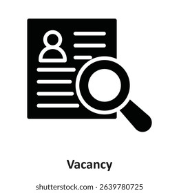 Vacancy Vector Icon which can easily modify or edit

