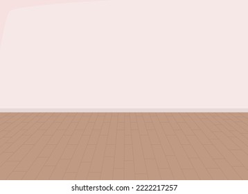 Vacant bedroom flat color vector illustration. Real estate. Apartment purchase. Interior design. Cozy room for child. Fully editable 2D simple cartoon interior with beige wall on background