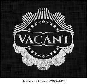 Vacant chalkboard emblem