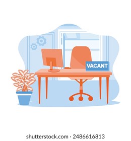 Vacant job positions. Search for new staff to fill vacant positions. Open vacancy concept. Flat vector illustration.