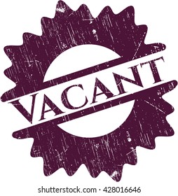 Vacant rubber grunge texture stamp