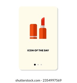 Vacation appearance flat vector icon. Makeup tool isolated vector sign. Beauty and leisure concept. Vector illustration symbol elements for web design and apps