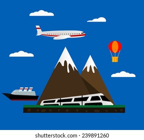 Vacation background. Vector eps 10