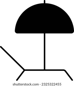 Urlaubsstrand Entspannungshütte Glyph