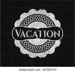 Emblema de pizarra de vacaciones