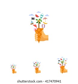 Vacation concept icon