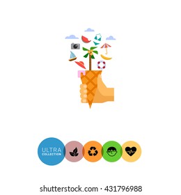 Vacation concept icon