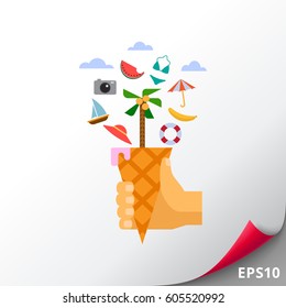 Vacation concept icon