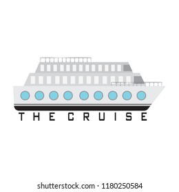 Vacation cruise with text