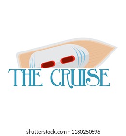 Vacation cruise with text