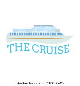 Vacation cruise with text