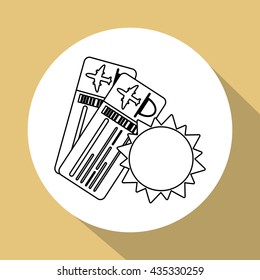 Vacation design. travel icon. flat illustration, vector graphic