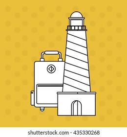 Vacation design. travel icon. flat illustration, vector graphic