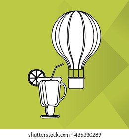 Vacation design. travel icon. flat illustration, vector graphic