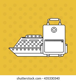Vacation design. travel icon. flat illustration, vector graphic