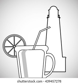 Vacation design. travel icon. flat illustration, vector graphic