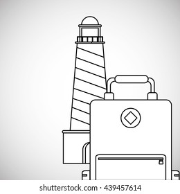 Vacation design. travel icon. flat illustration, vector graphic