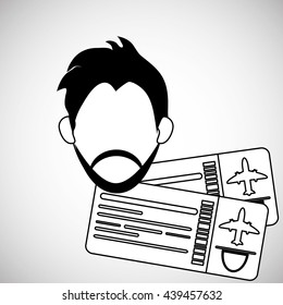 Vacation design. travel icon. flat illustration, vector graphic