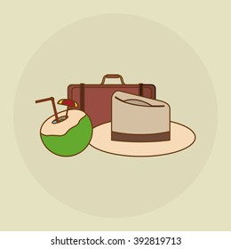 Vacation icon design