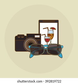 Vacation icon design