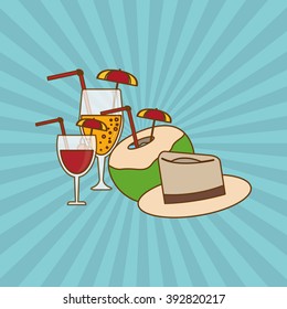 Vacation icon design