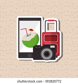 Vacation icon design