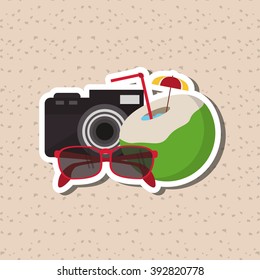 Vacation icon design