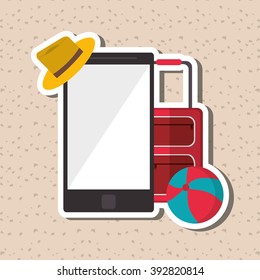 Vacation icon design