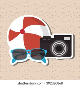 Vacation icon design