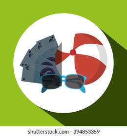 Vacation icon design