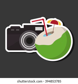Vacation icon design