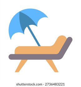 Vacation Icon - Flat Color Icons For Human Resources Management