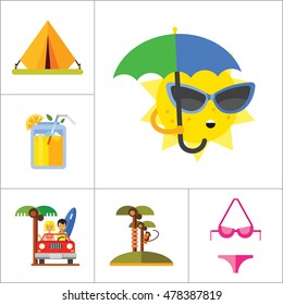 Vacation Icon Set