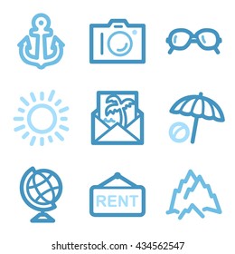 Vacation icon, transport vector web sign.  Trip icon flat. Design mobile icon, vector pictogram. Tour infographics symbols.