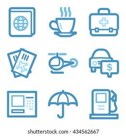 Icono de vacaciones, símbolo de la web del vector de transporte.  Icono de viaje plano. Icono móvil de diseño, pictograma vector. Símbolos de infografía turística.