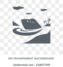 Vacation icon. Trendy flat vector Vacation icon on transparent background from Architecture and Travel collection. 