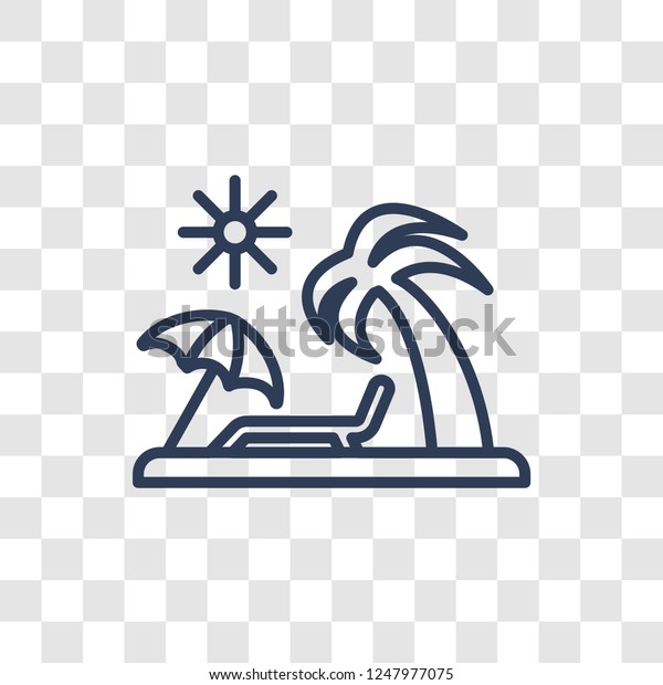 vacation icon trendy linear vacation logo stock vector royalty free 1247977075 https www shutterstock com image vector vacation icon trendy linear logo concept 1247977075