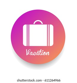 Vacation icon. Vector illustration