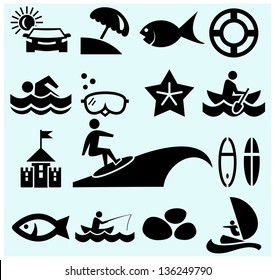 Vacation icons