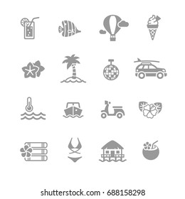 Vacation icons
