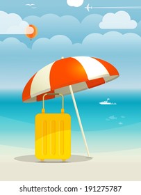 Vacation illustration concept