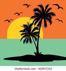 Vacation isle illustration
