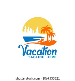 Diseño del logotipo de vacaciones