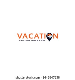 Vacation Logo Design Vector for Travel Agency Icon and Application
