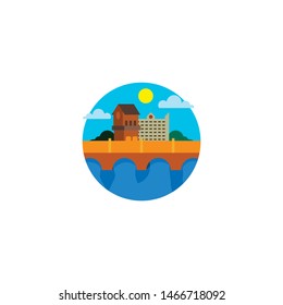 Vacation Logo and Icon Design Vector