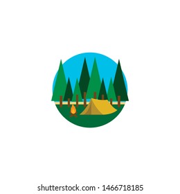 Vacation Logo and Icon Design Vector