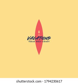 vacation logo vector design concept for travel agency in Texas with elegant, unique and modern styles