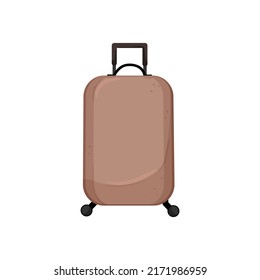 vacation luggage bag cartoon. vacation luggage bag sign. isolated symbol vector illustration
